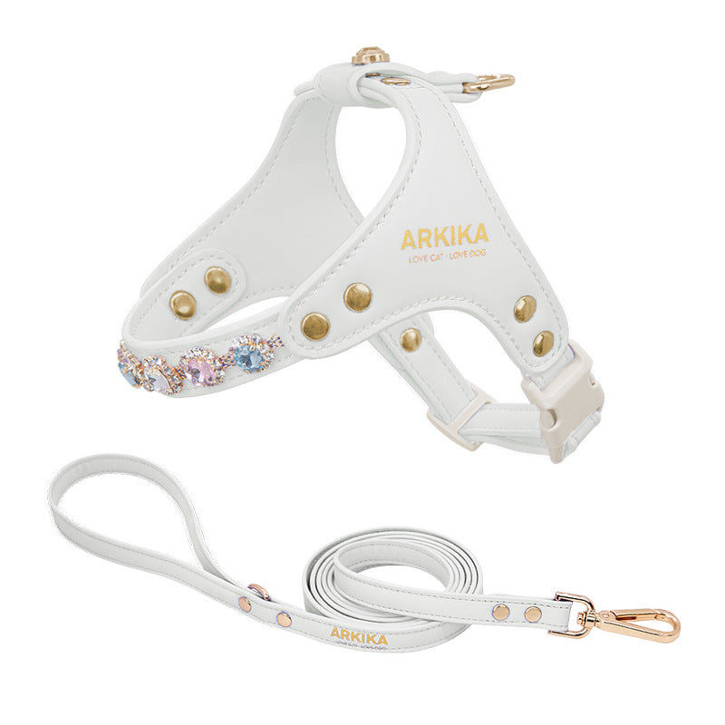 Sparkle Rhinestone Harness & Leash Set