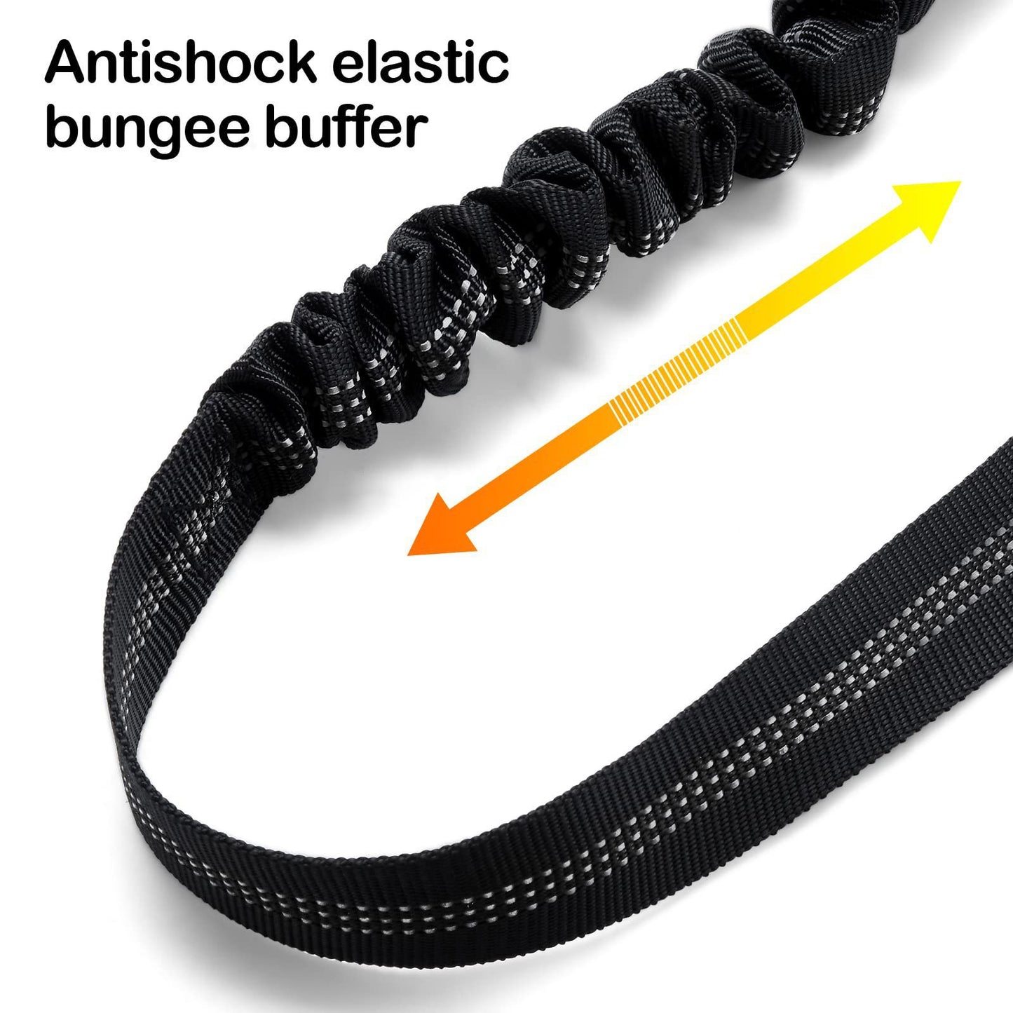 Elastic Bungee Safety Leash for Dogs – Multi-color