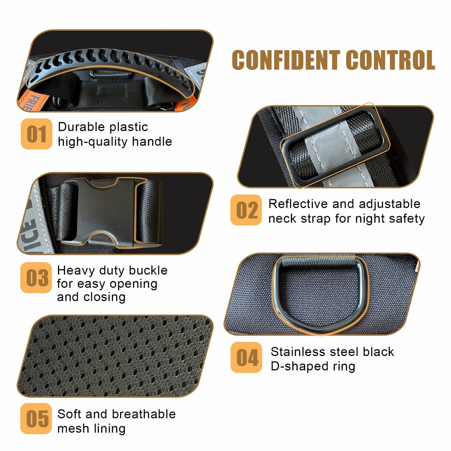 Reflective Heavy Duty Dog Harness