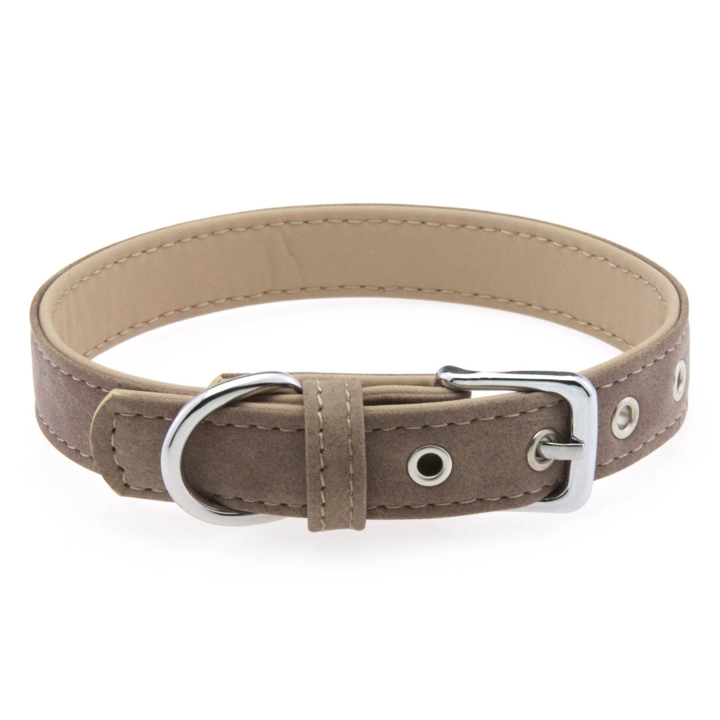 Matte PU Leather Dog Collar