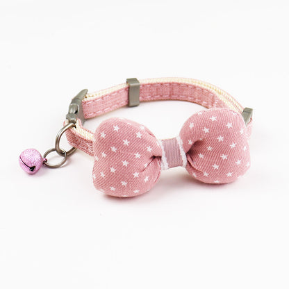 Star Pattern Bow Tie Collar for Dogs – Multi