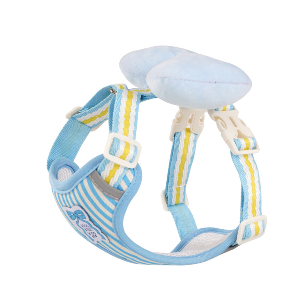 Striped Bowtie Vest Harness for Dogs