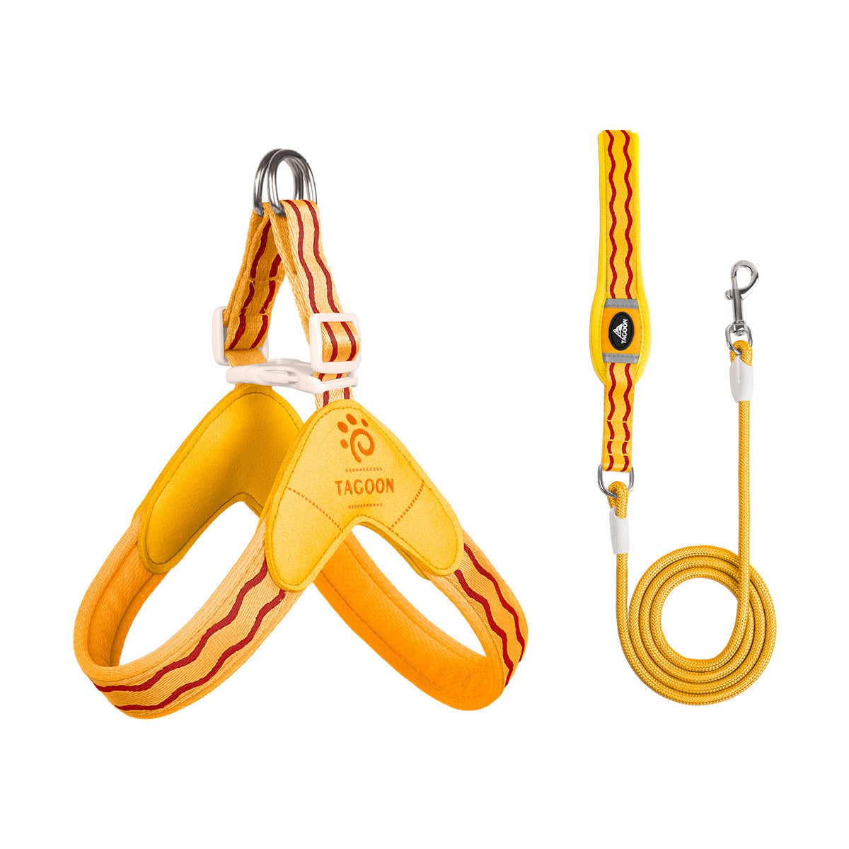 Wave Pattern Harness & Leash Set
