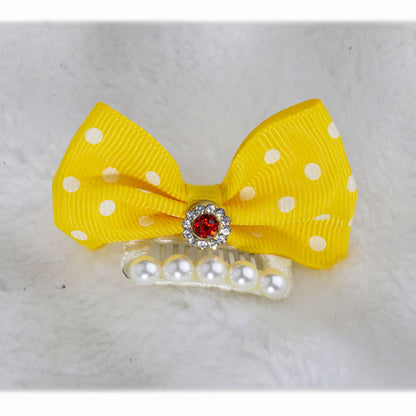 Polka Dot Dog Bow for Dogs – Multi
