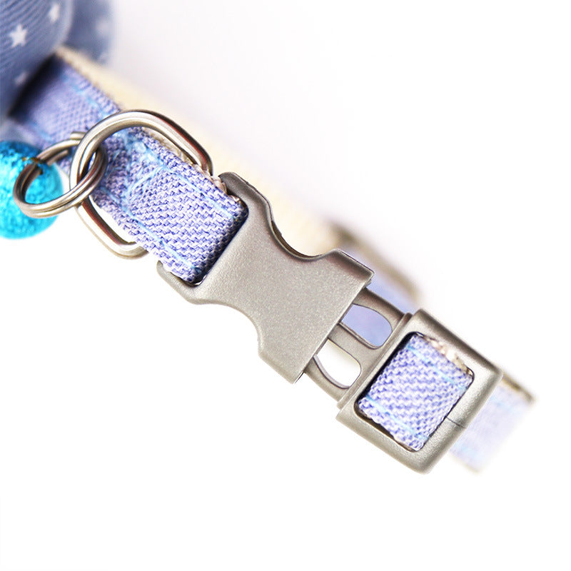Star Pattern Bow Tie Collar for Dogs – Multi