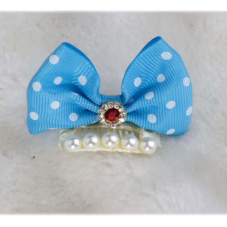 Polka Dot Dog Bow for Dogs – Multi