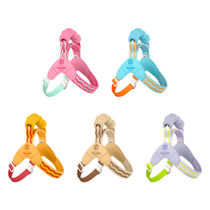 Wave Pattern Harness & Leash Set