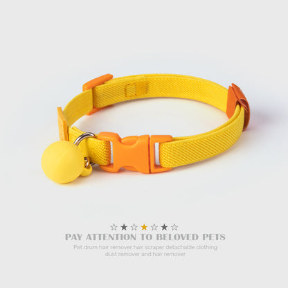 Elastic Adjustable Dog Collar for Dogs – Yellow
