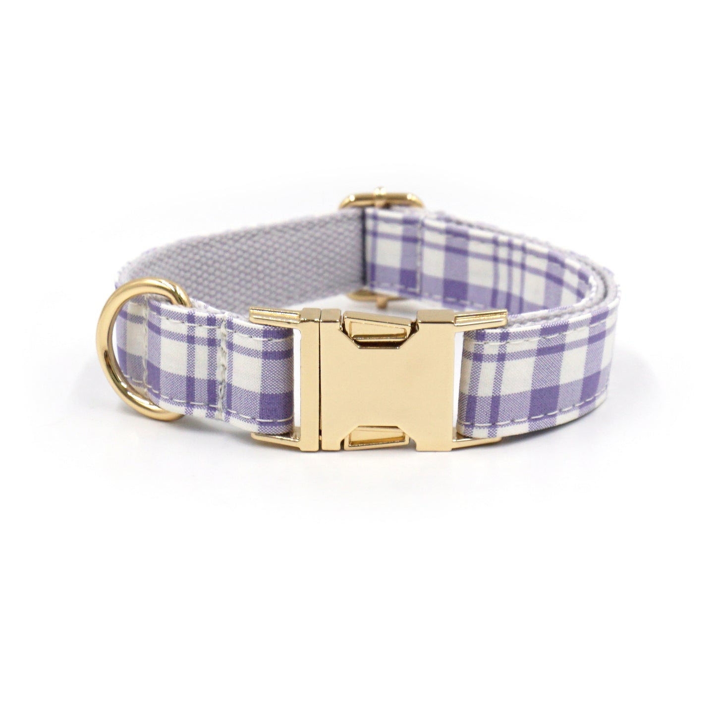 Personalized Plaid Dog Collar