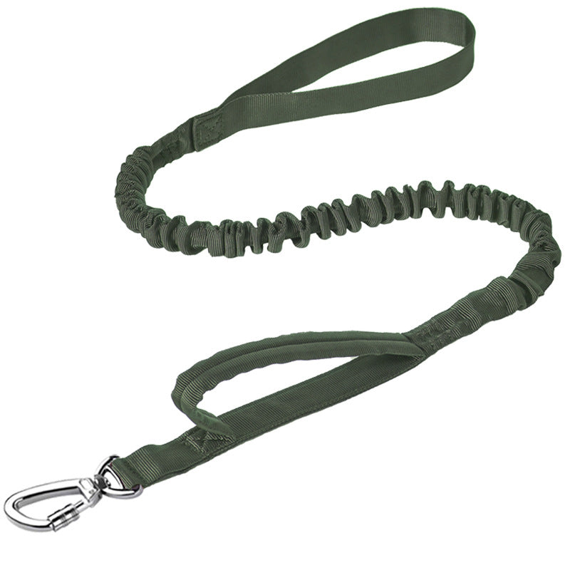 Tactical Elastic Dog Leash for Dogs – Black