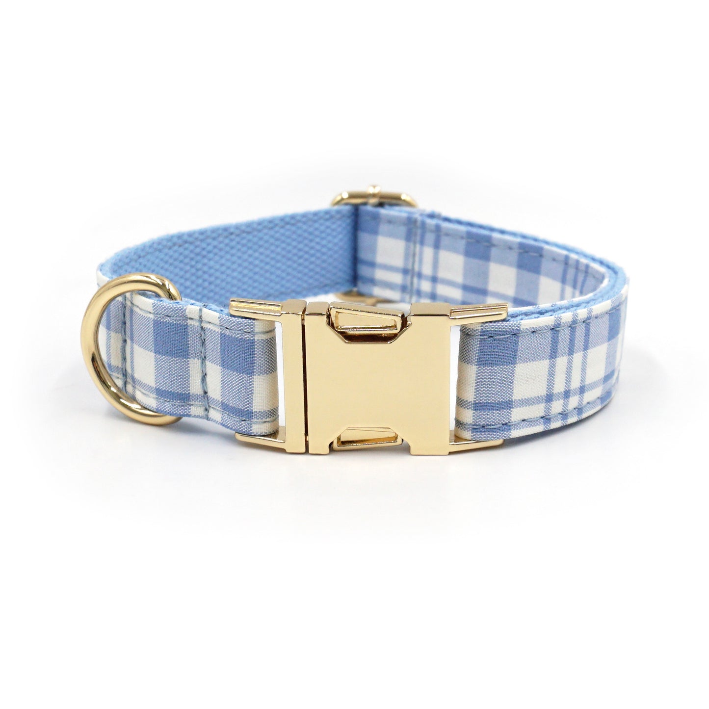 Personalized Plaid Dog Collar