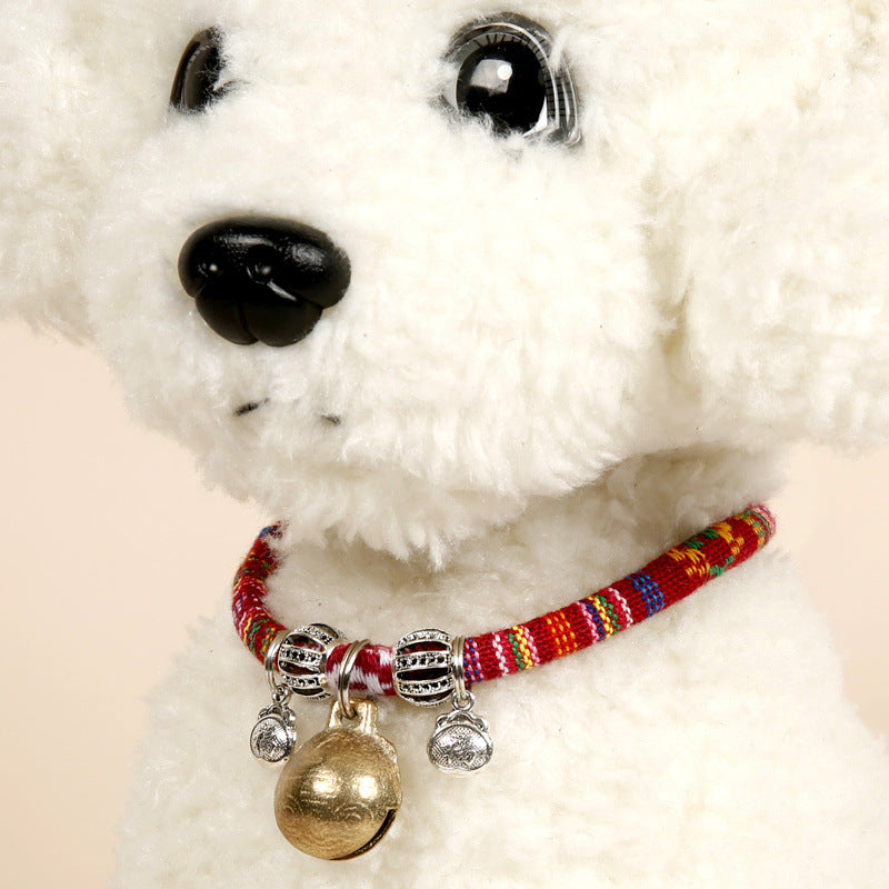Ethnic Woven Dog Collar for Dogs – Multicolor