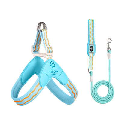Wave Pattern Harness & Leash Set