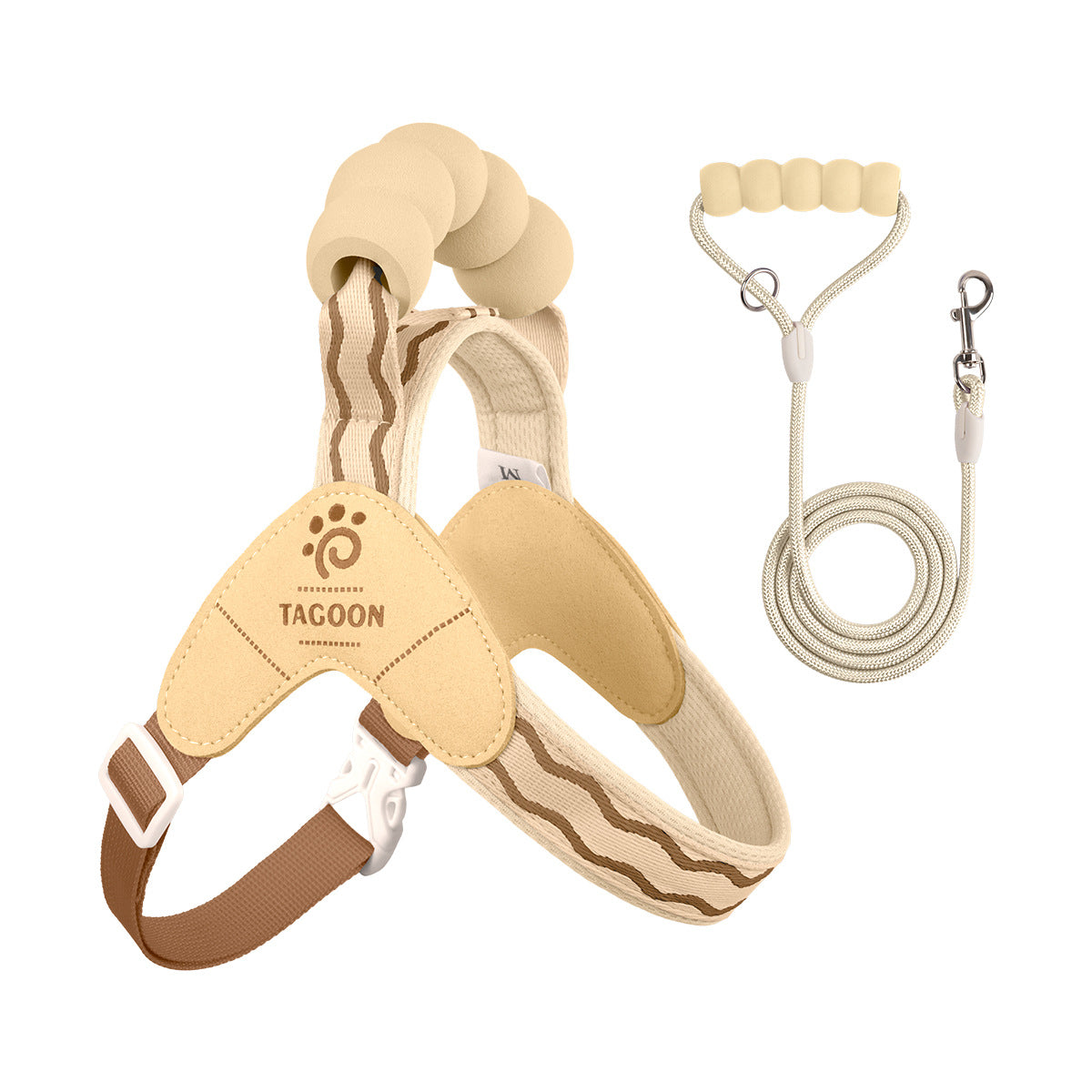 Wave Pattern Harness & Leash Set