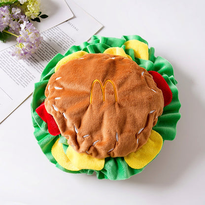 Hamburger Dog Novelty Accessory – Brown