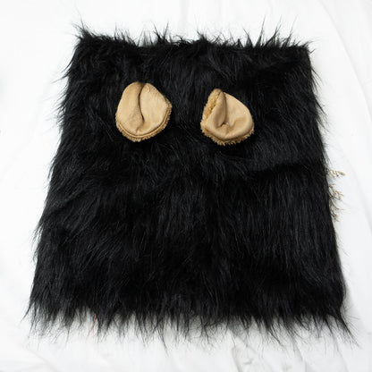 Lion Mane Dog Hat for Dogs – Black