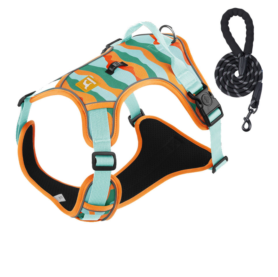 Camouflage Harness & Leash Set