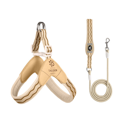 Wave Pattern Harness & Leash Set