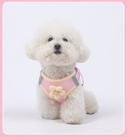 Floral Mesh Harness & Leash Set