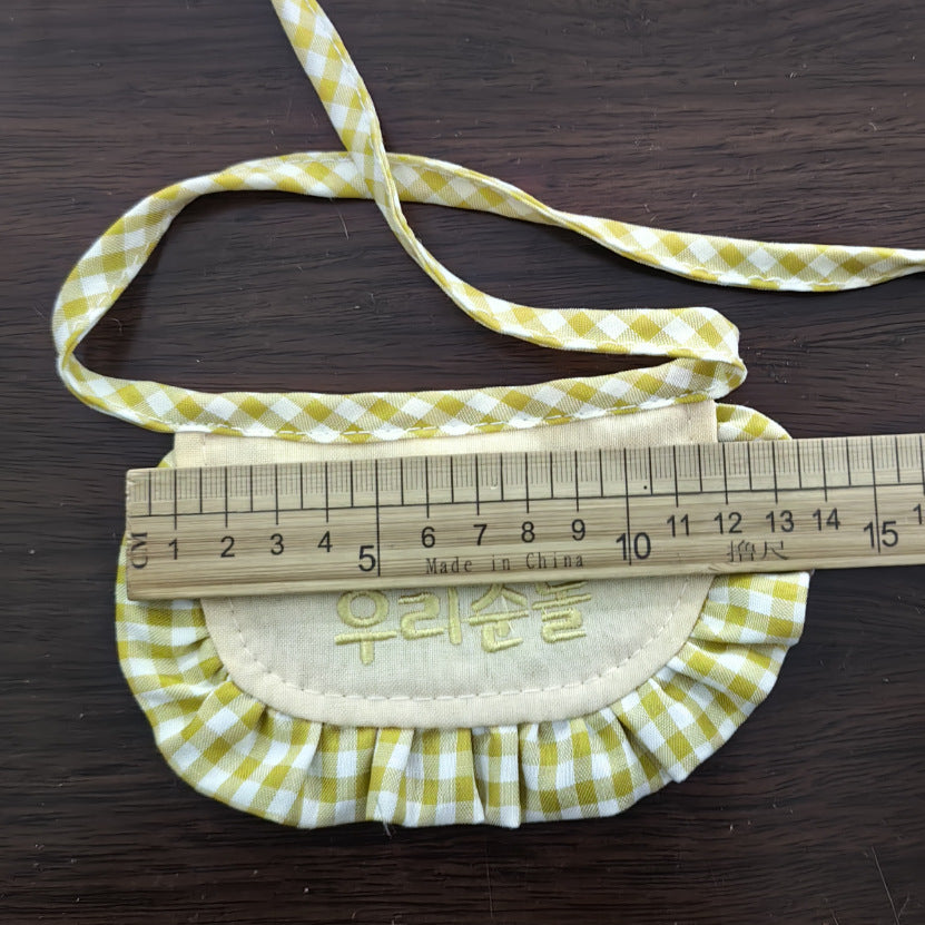 Gingham Checkered Bib Bandana for Dogs – Pink