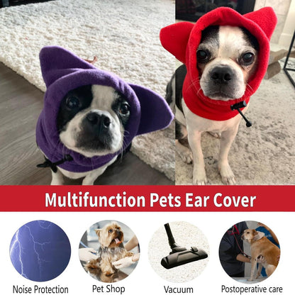 Winter Warm Fleece Dog Hat – Red