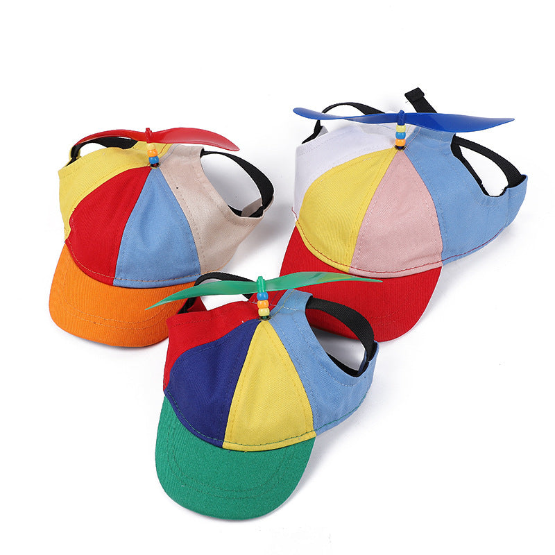 Color-Block Propeller Dog Hat for Dogs – Orange