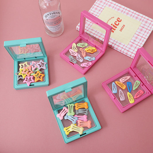 Matte Colorful Hair Clips Set – Multi