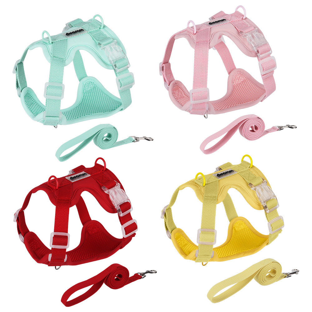Breathable Mesh Harness & Leash Set