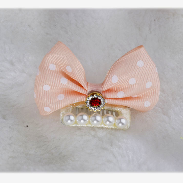 Polka Dot Dog Bow for Dogs – Multi