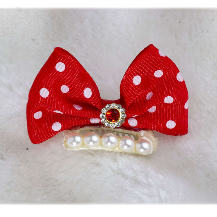 Polka Dot Dog Bow for Dogs – Multi