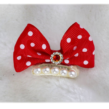Polka Dot Dog Bow for Dogs – Multi