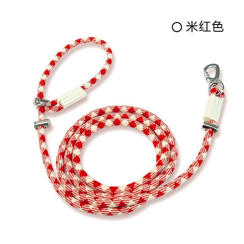 Braided Crossbody Leash for Dogs – Multi