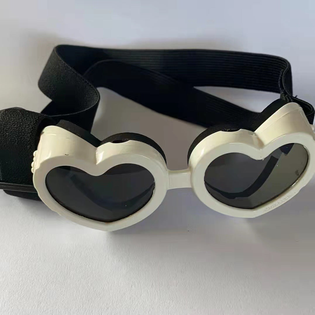 Heart Shaped Foldable Sunglasses for Dogs – Pink