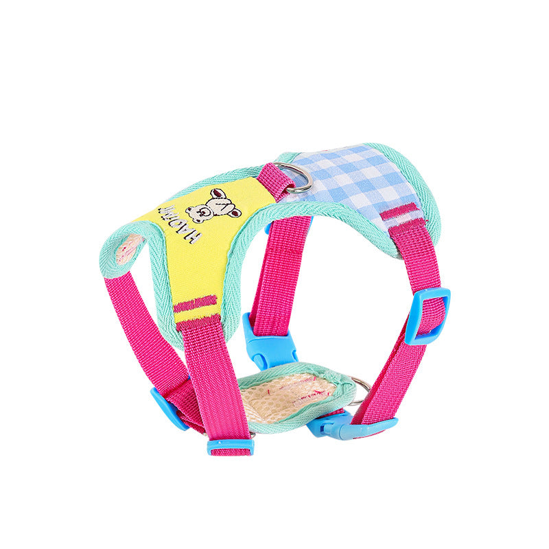 Plaid Bear Harness & Leash Set