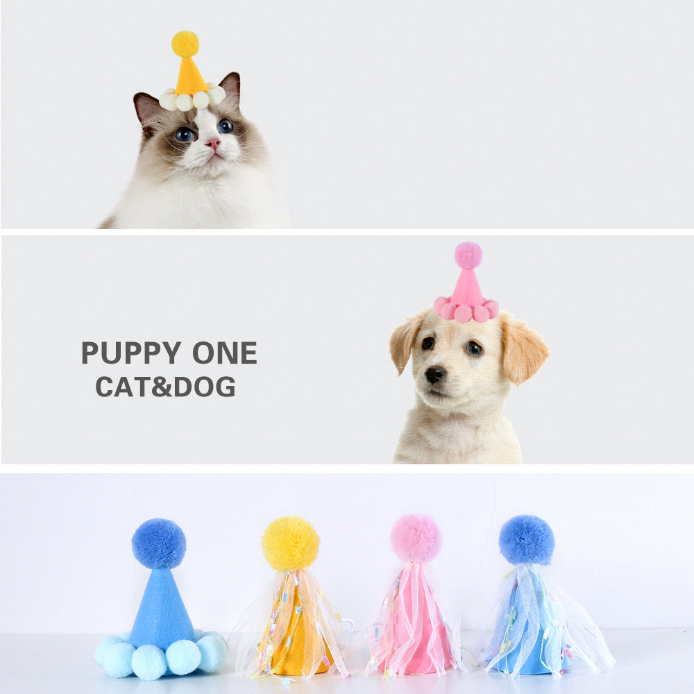 Macaron Party Birthday Hat for Dogs – Multicolor