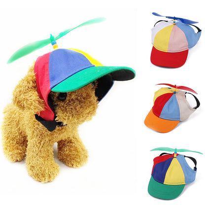 Color-Block Propeller Dog Hat for Dogs – Orange