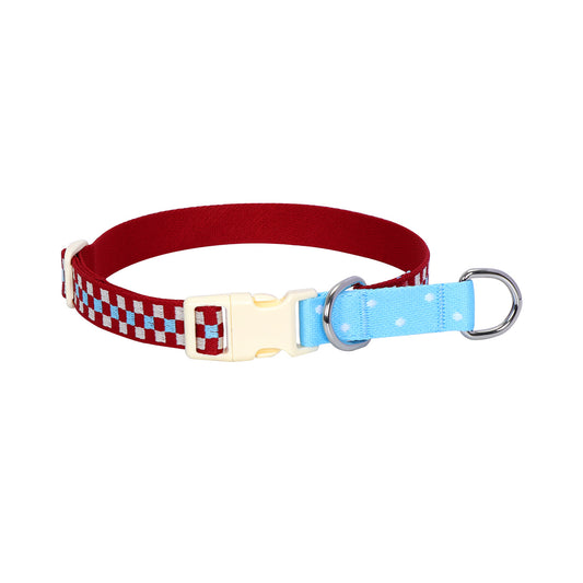 Polka Dot Martingale Dog Collar