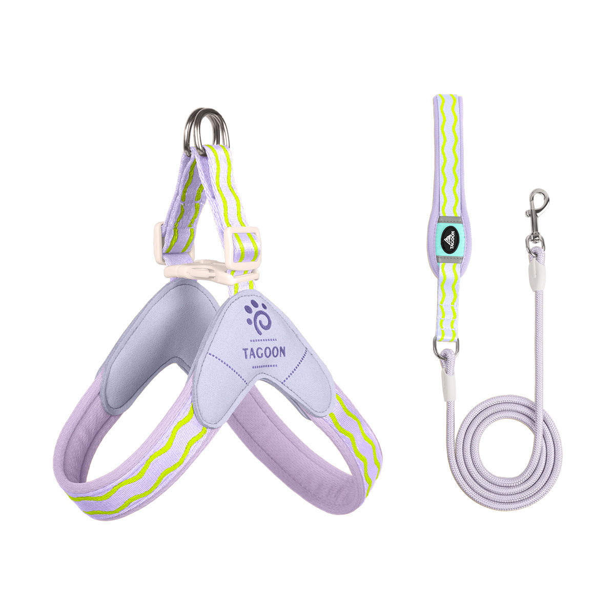 Wave Pattern Harness & Leash Set