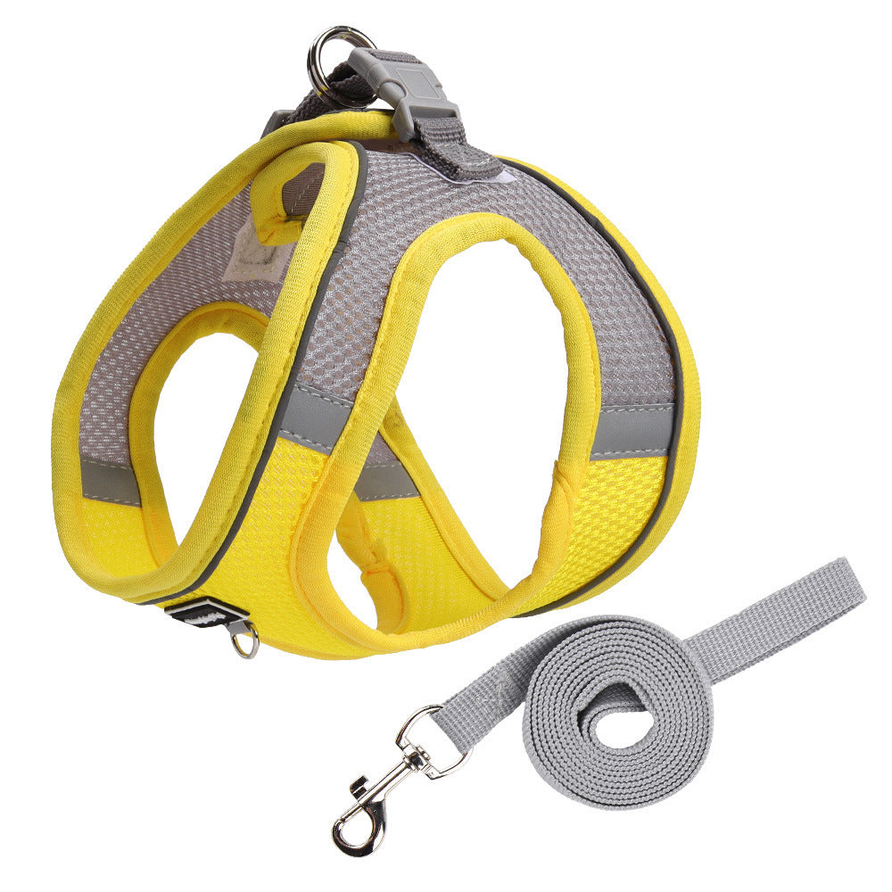 Reflective Mesh Harness & Leash Set