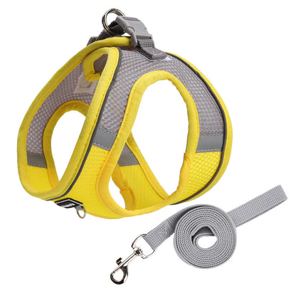 Reflective Mesh Harness & Leash Set