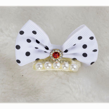 Polka Dot Dog Bow for Dogs – Multi