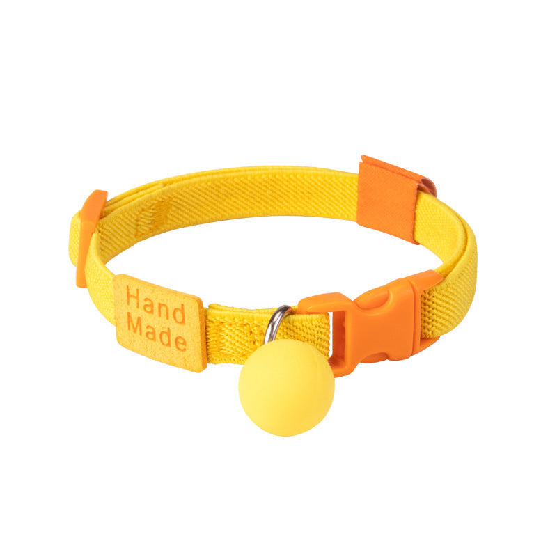 Elastic Adjustable Dog Collar for Dogs – Yellow