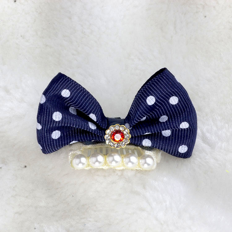 Polka Dot Dog Bow for Dogs – Multi