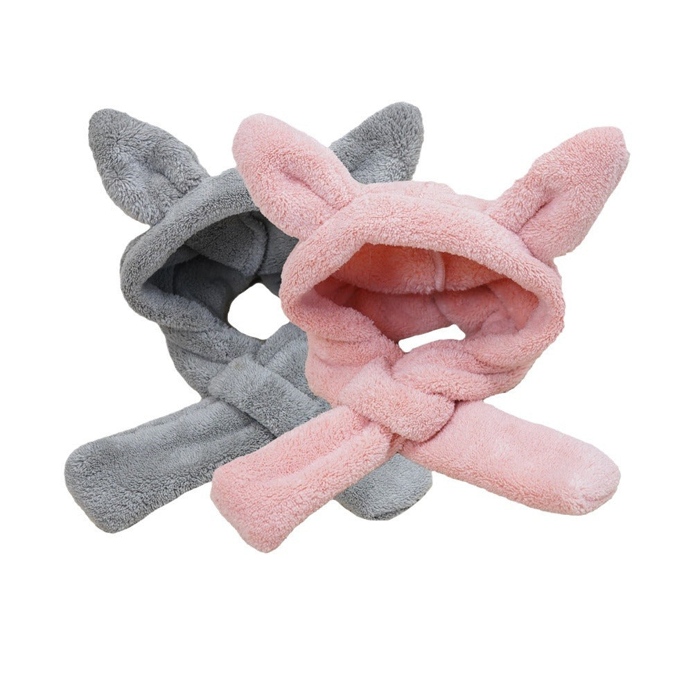 Bunny Ear Plush Dog Hat