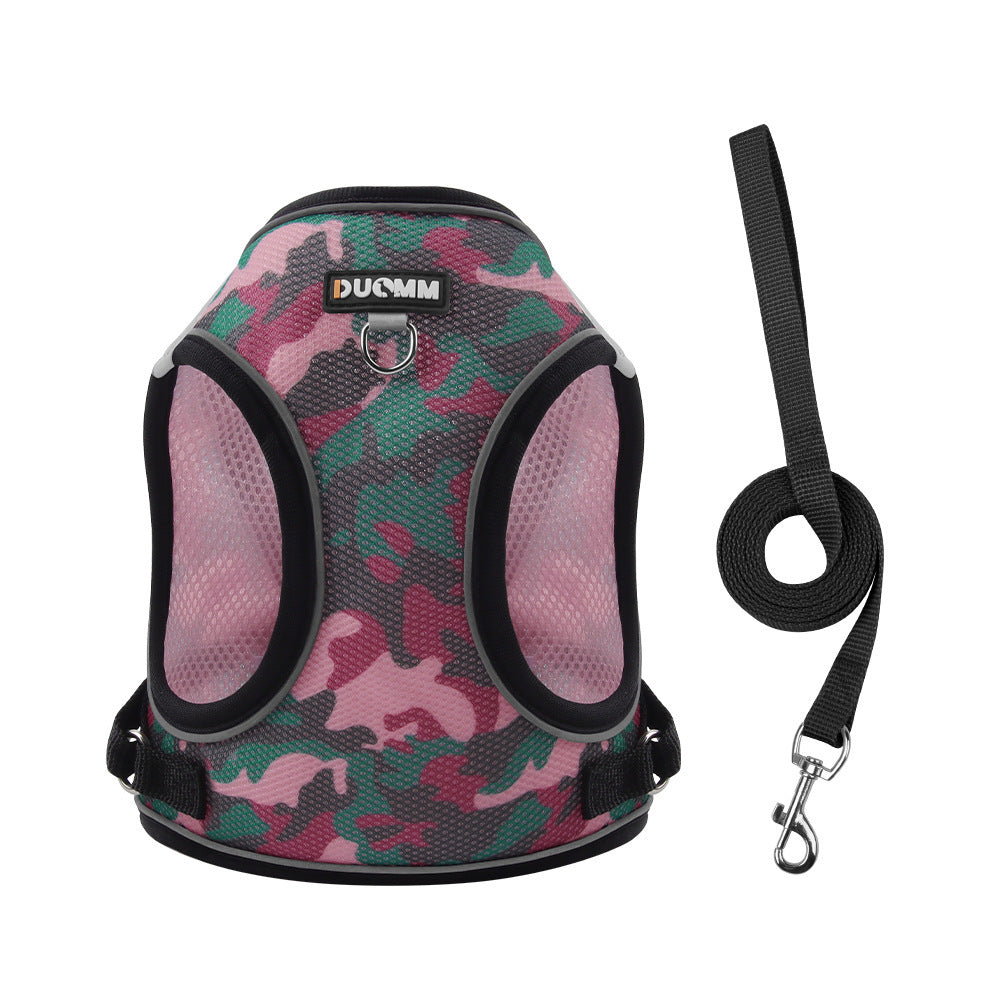 Floral Mesh Harness & Leash Set