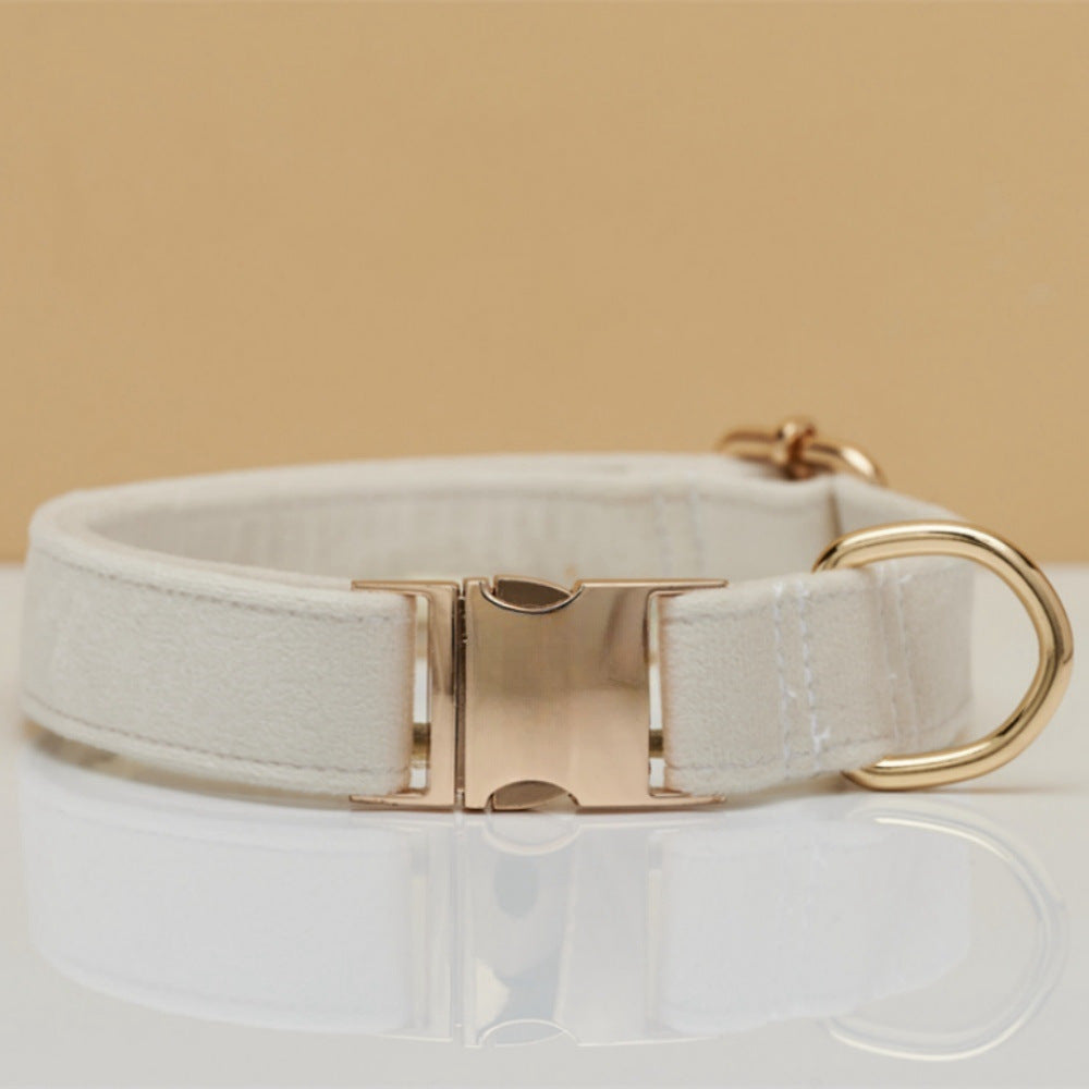 Personalized Velvet Collar & Leash Set