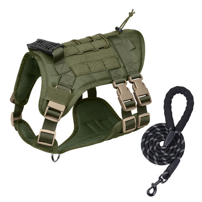 Tactical Dog Harness, Leash & Pouch Set