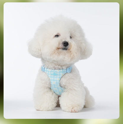 Daisy Plaid Harness & Leash Set