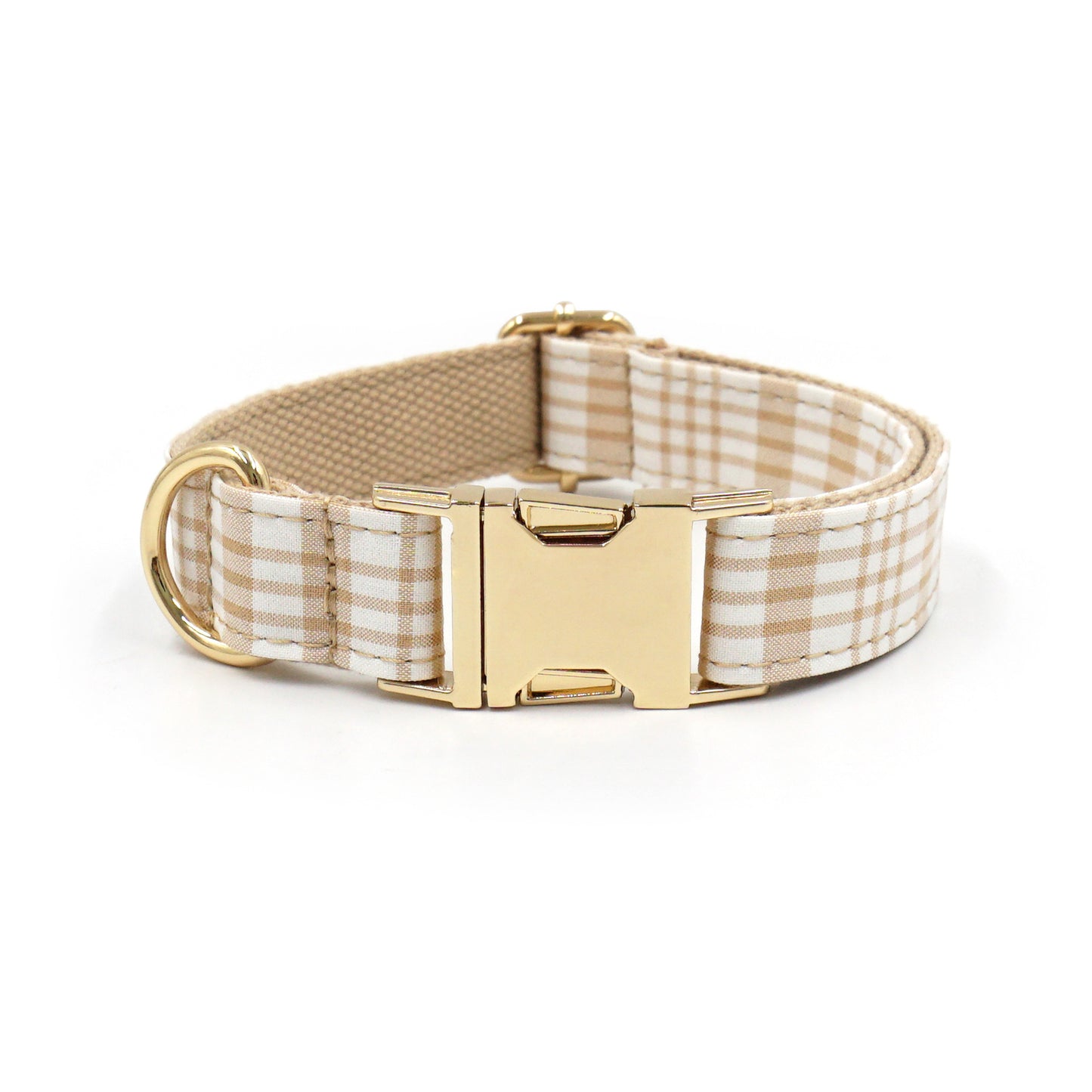 Personalized Plaid Dog Collar