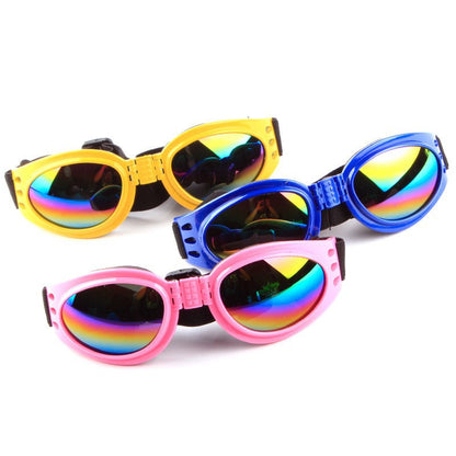 Foldable UV Protection Dog Sunglasses – Black